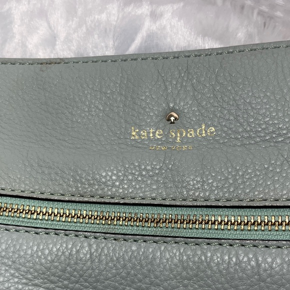 kate spade Light Sage Leather Crossbody with Gold Hardware - Picture 2 of 10